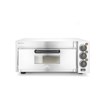 Jednokomorová pec na pizzu 2000 W, HENDI, Stříbrná, 230V/2000W, 580x560x(H)275mm | 220290